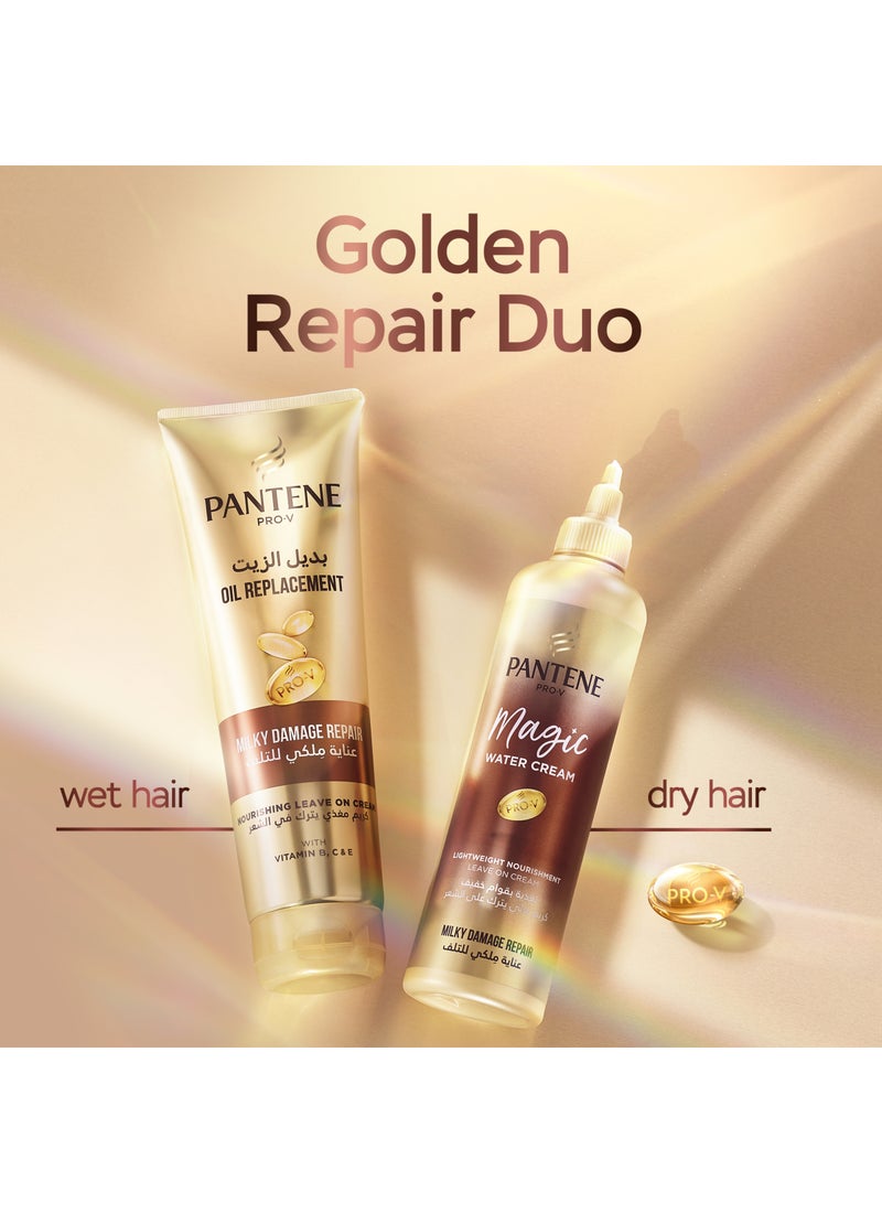 Pantene كريم بانتين برو-في لإصلاح الضرر بتركيبة زيت الحليب القابل للبقاء على الشعر - Image 4